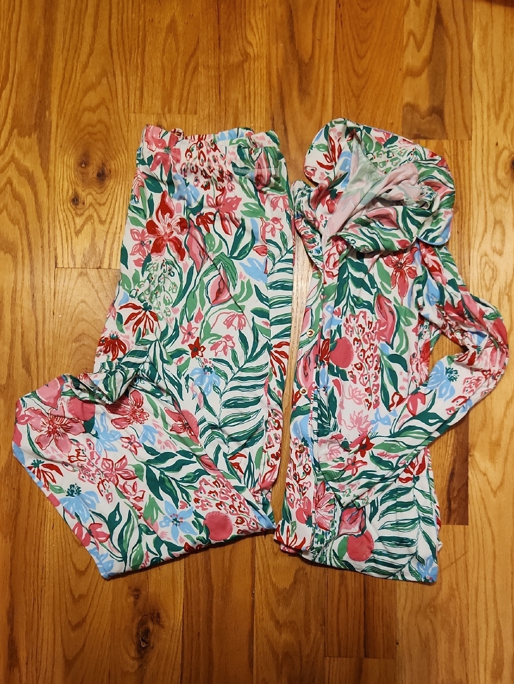 Lilly Pulitzer Tropical Floral Pajama Set